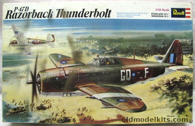 Revell 1/32 P-47D Razorback Thunderbolt RAF, H151 plastic model kit